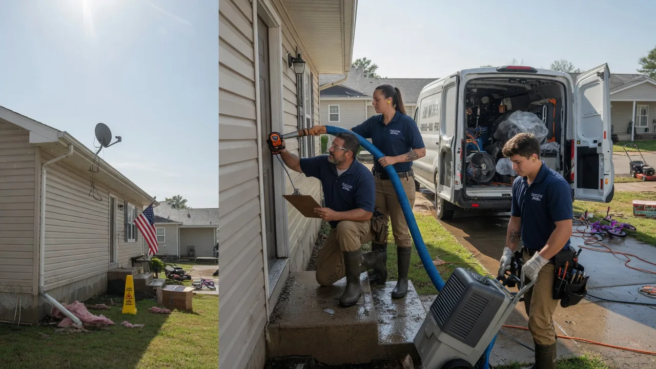 Ceiling Water Damage Restoration in Lewisville, MN near me